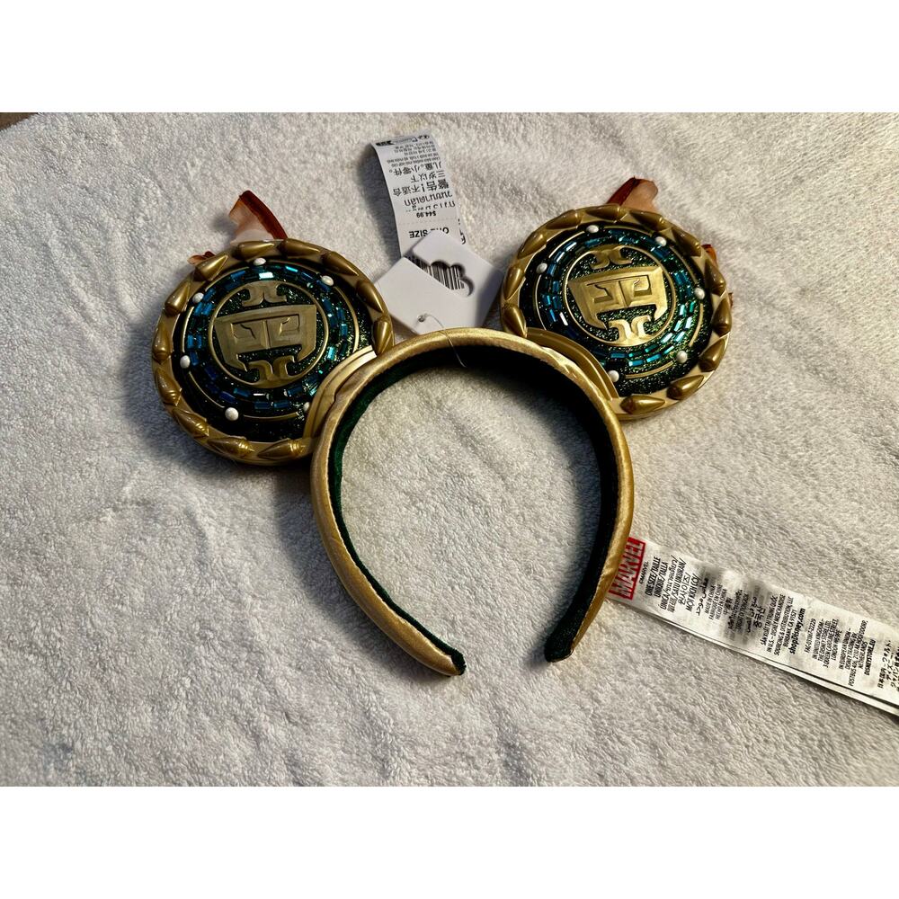 Disney Parks Marvel Wakanda Forever Namor Minnie/Mickey Ears Headband New